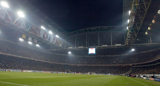 Fotboll, Champions League, Ajax, Arena, läktare, Stadion,