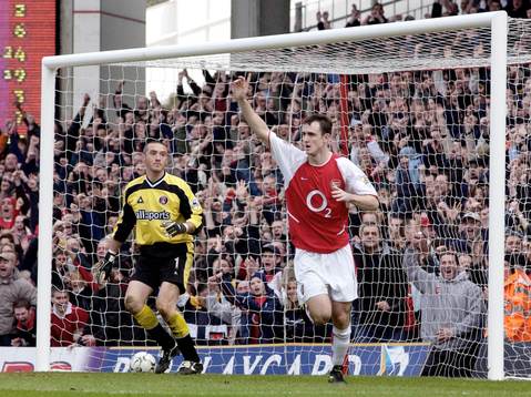  Francis Jeffers, Arsenal jublar (jubel) 