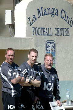 IFK:s ledartrio Stefan Lindqvist, Jonas Olsson och Bo