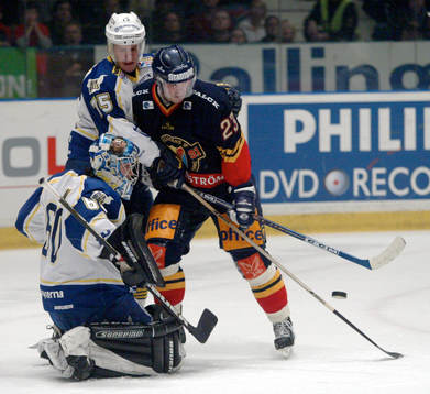 Fredrik Lindquist,  Djurgården och Stefan Liv, målvakt