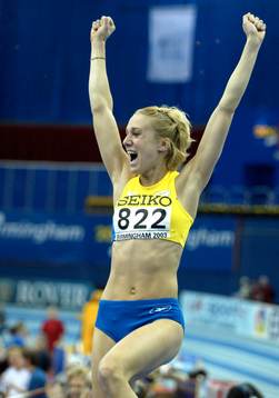 Kajsa Bergqvist tog Guld
