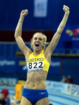 Kajsa Bergqvist tog Guld