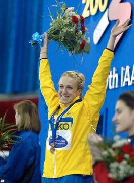 Kajsa Bergqvist tog Guld