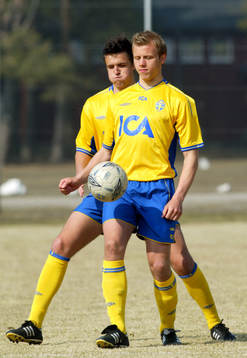 Fotboll, Sverige, U21, Stefan Ålander och Per Nilsson