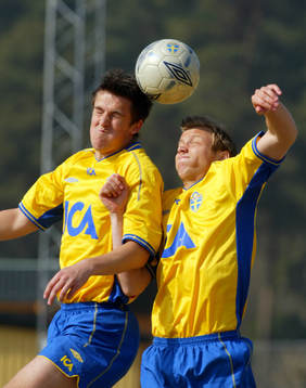 Fotboll, Sverige, U21, Stefan Ålander och Per Nilsson