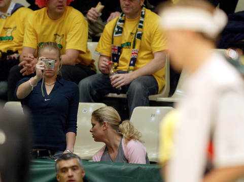 Tennis Davis Cup. Sverige - Australien. Jaslyn Hewitt