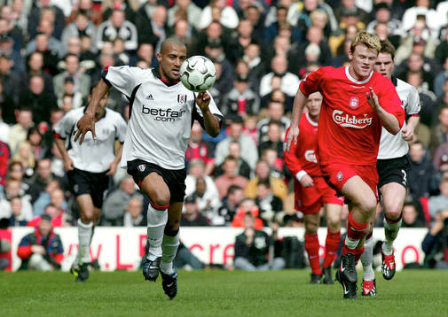 Steve Marlet, Fulham och John Arne Riise, Liverpool