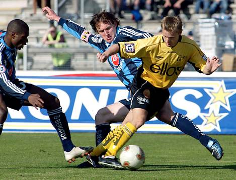 Kim Källström och Samuel Wowoah, Djurgården och Andreas