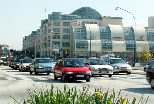 Helsingborg. Knutpunkten, trafik, bil, stad