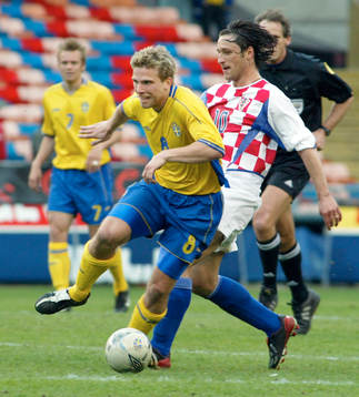  Anders Svensson, Sverige och Niko Kovac, Kroatien.