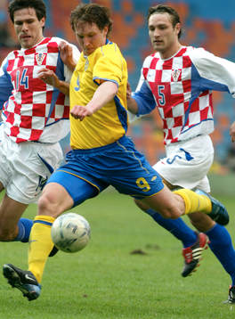 Kim Källström, Sverige, Jerko Leko och Robert Kovac,