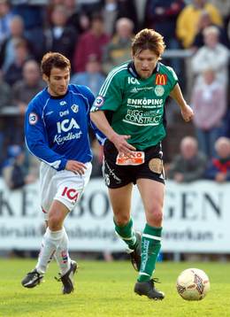  Sharbel Touma, Halmstad och Johan Wallinder, Enköping