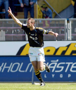  Krister Nordin, AIK, jubel.