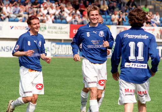 Kristian Haynes, Peter Abelsson och nr 11 Erik Fischbein,