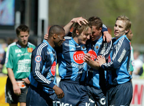 Andreas Johansson, Djurgården gratuleras av glada