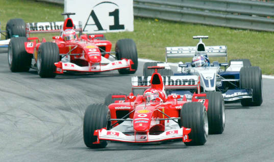Michael Schumacher, Ferrari, Juan Pablo Montoya, BMW