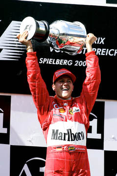 Michael Schumacher, Ferrari, jubel