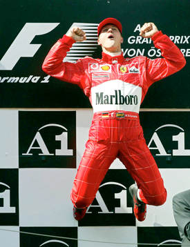 Michael Schumacher, Ferrari, jubel