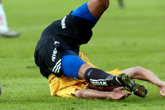 Fotboll, Allsvenskan, AIK, fall, volt