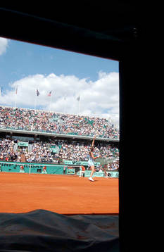 Amelie Mauresmo. Roland Garros, stadion, stadium