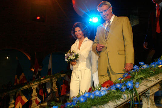 Drottning Silvia och Gunnar Larsson, RF