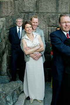 Gunde Svan med fru