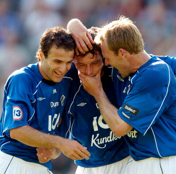 Sharbel Touma och Torbjörn Arvidsson, Halmstad klappar om