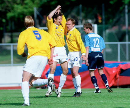  Martin Alm och Magnus Eriksson, Malmö, jubel.