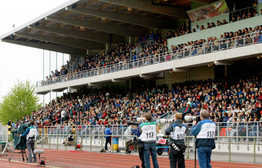 Umeå IK  - Foruna Hjörring. Gamliavallen. Läktare