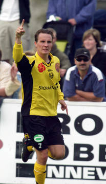 Daniel Nicklasson, ny från IFK Hlm, jubel