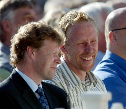 Tomas Gustavsson och Gunde Svan hade roligt