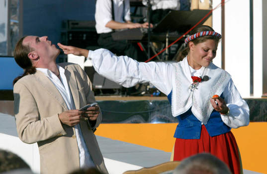 Magikern Stefan Odelberg och kronprisessan Victoria