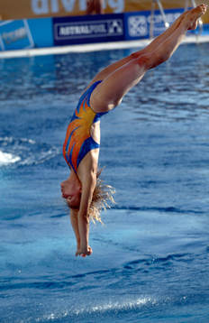 Simning, VM, simhopp, Anna Lindberg, träning, 3 meter,