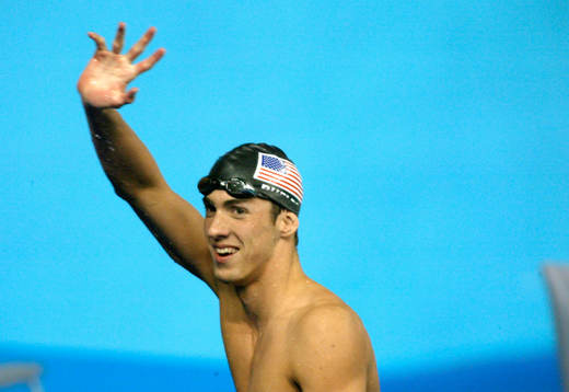 Simning, VM, 200 m, medley, Michael Phelps, USA, slog Ian