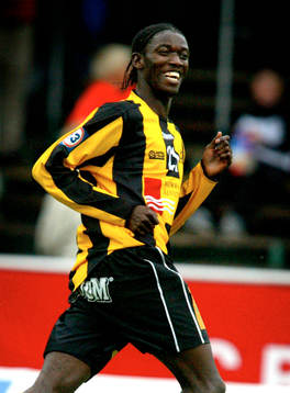  Dioh Williams jublar efter 3-1 målet.