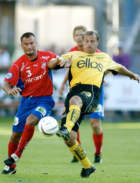  Kenneth Rasmussen, Helsingborg och Hasse Berggren, Elfsborg, Hans Berggren.