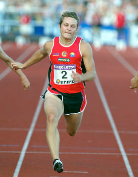 Johan Engberg, Göta vann 100 m