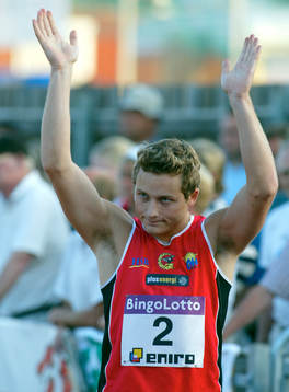Johan Engberg, Göta vann 100 m