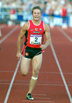 Johan Engberg, Göta vann 100 m