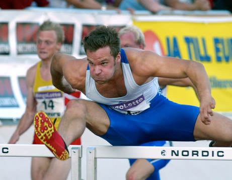 Robert Kronberg vann 110 m häck