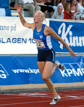 Carolina Klüft, Växjö vann 100 m