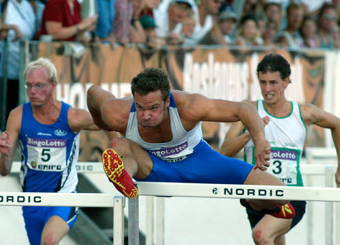 Robert Kronberg vann 110 m häck