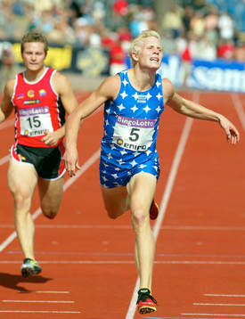 Johan Wissman, Helsingborg vann 200 m före Johan Engberg,
