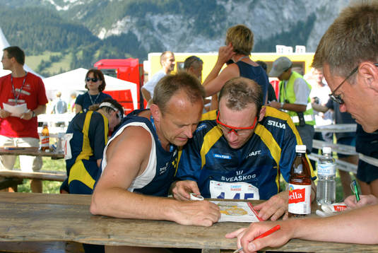 Göran Andersson, tränare och Jörgen Olsson, Sverige