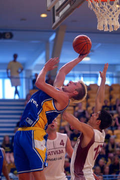 Basket, Landskamp, Sverige - Lettland