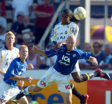  Benjamin Kibebe och Mattias Thylander. Nickduell.