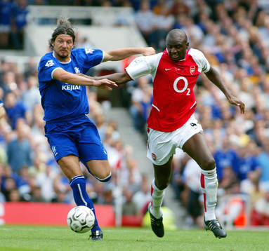   Alessandro Pistone, Everton och Patrick Vieira, Arsenal 