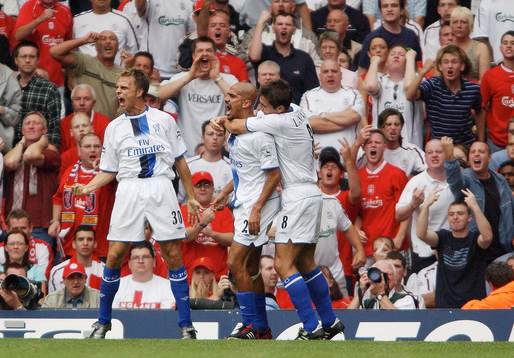 Juan Sebastian Veron, Chelsea, jubel. 