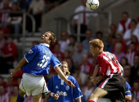  Stephen Clemence, Birmingham och Michael Svensson, Southampton, nickduell, nick