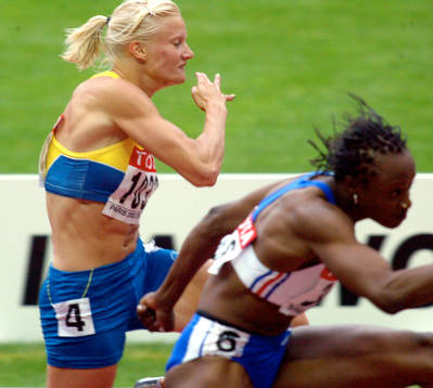 Carolina Klüft, Sverige och Eunice Barber, Frankrike
